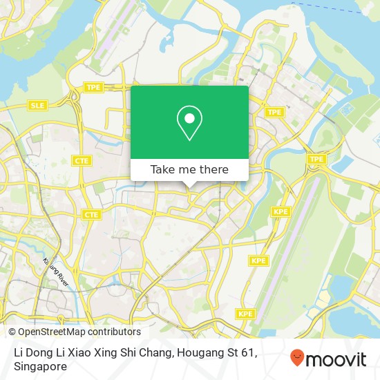 Li Dong Li Xiao Xing Shi Chang, Hougang St 61地图