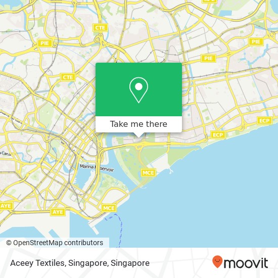 Aceey Textiles, Singapore map