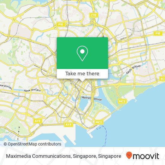 Maximedia Communications, Singapore map