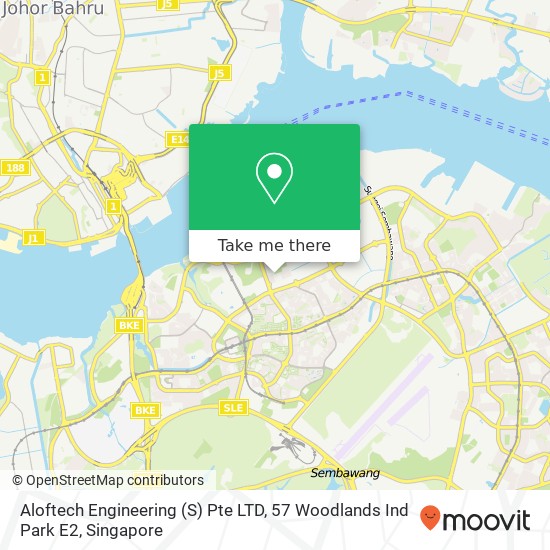 Aloftech Engineering (S) Pte LTD, 57 Woodlands Ind Park E2地图