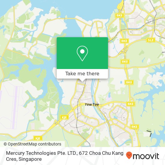 Mercury Technologies Pte. LTD., 672 Choa Chu Kang Cres地图