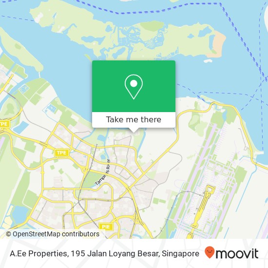 A.Ee Properties, 195 Jalan Loyang Besar map