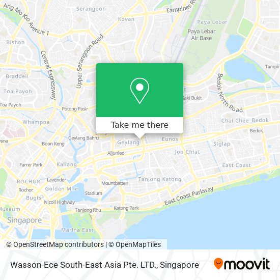 Wasson-Ece South-East Asia Pte. LTD. map