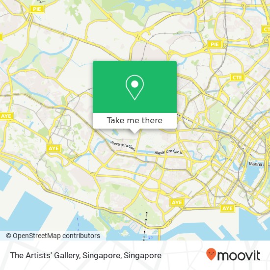 The Artists' Gallery, Singapore map