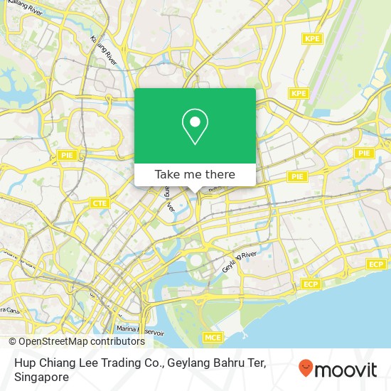 Hup Chiang Lee Trading Co., Geylang Bahru Ter map