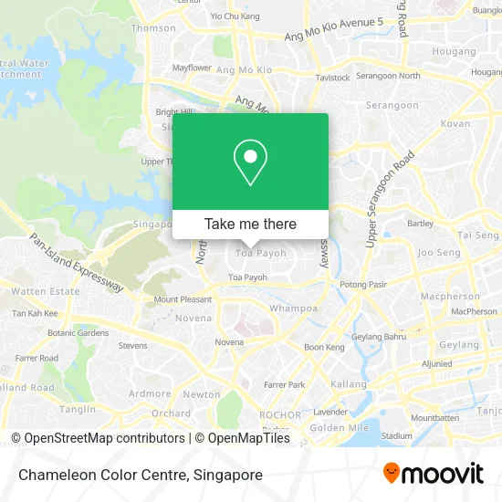 Chameleon Color Centre map