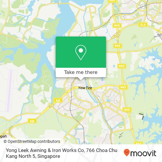 Yong Leek Awning & Iron Works Co, 766 Choa Chu Kang North 5地图