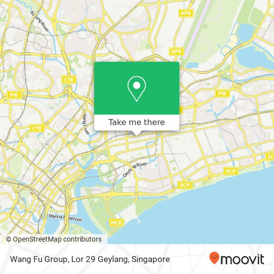 Wang Fu Group, Lor 29 Geylang地图