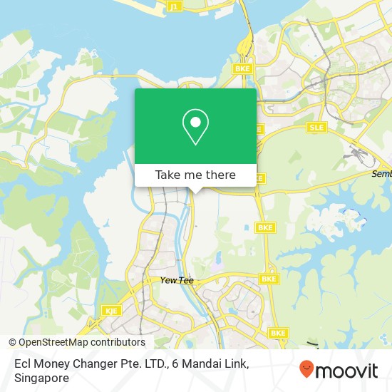 Ecl Money Changer Pte. LTD., 6 Mandai Link地图