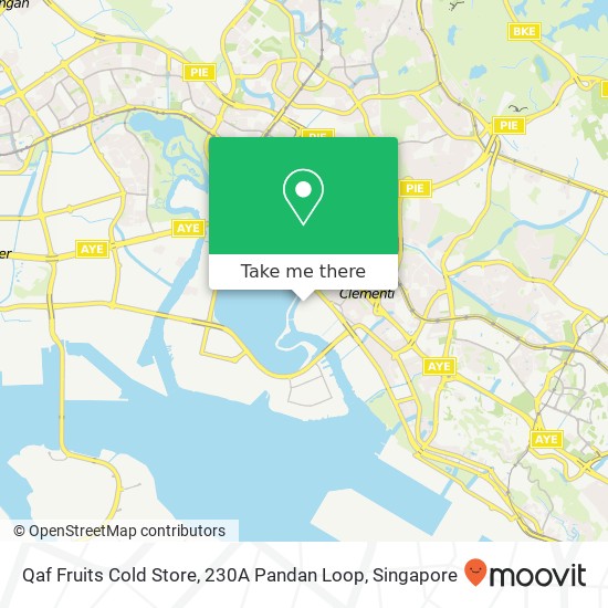 Qaf Fruits Cold Store, 230A Pandan Loop地图