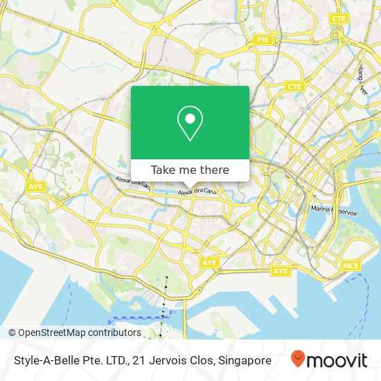 Style-A-Belle Pte. LTD., 21 Jervois Clos地图