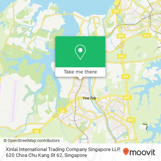 Xinlai International Trading Company Singapore LLP, 620 Choa Chu Kang St 62地图