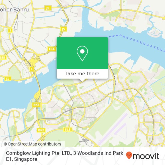 Combglow Lighting Pte. LTD., 3 Woodlands Ind Park E1 map