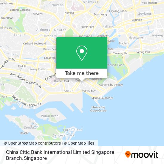 China Citic Bank International Limited Singapore Branch map