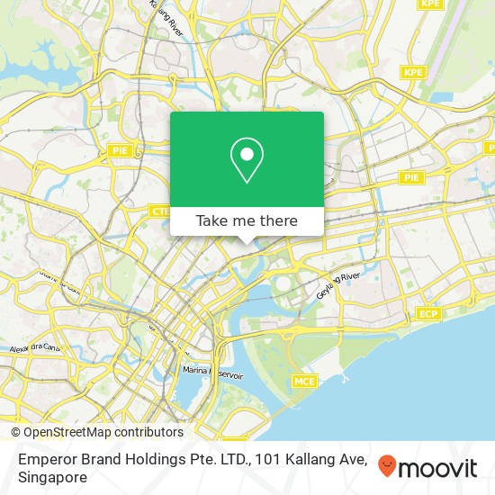 Emperor Brand Holdings Pte. LTD., 101 Kallang Ave地图