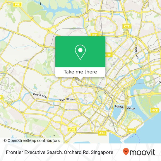 Frontier Executive Search, Orchard Rd map