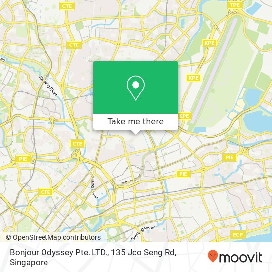 Bonjour Odyssey Pte. LTD., 135 Joo Seng Rd map