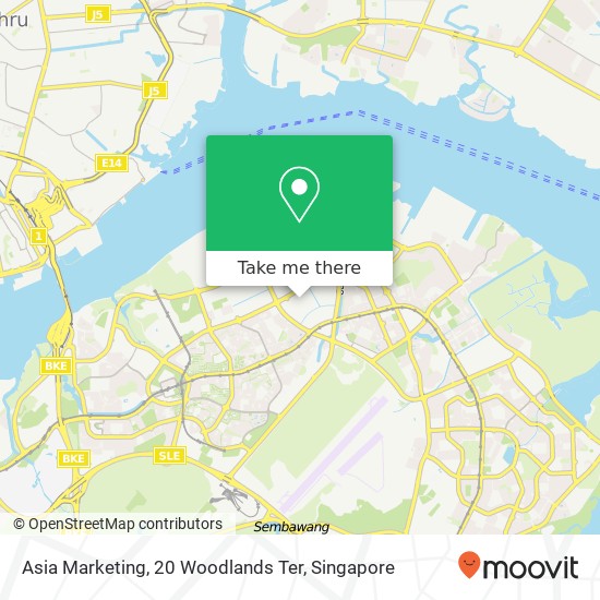 Asia Marketing, 20 Woodlands Ter地图