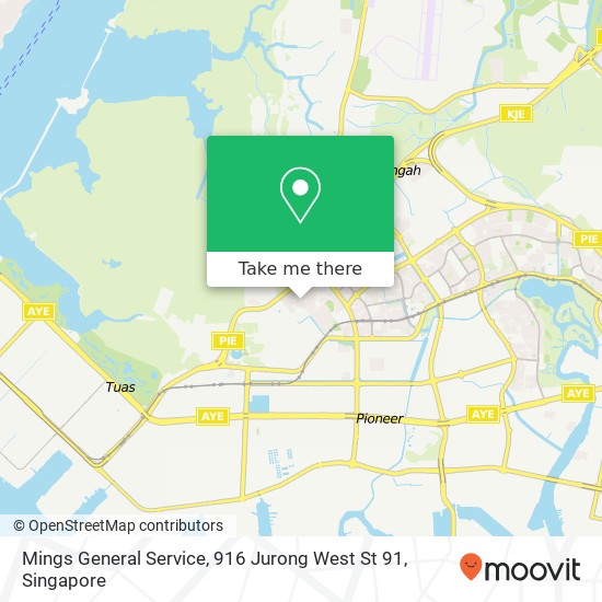 Mings General Service, 916 Jurong West St 91地图