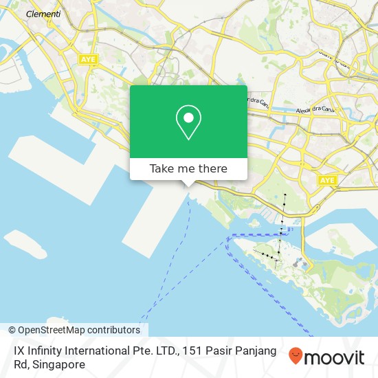 IX Infinity International Pte. LTD., 151 Pasir Panjang Rd map