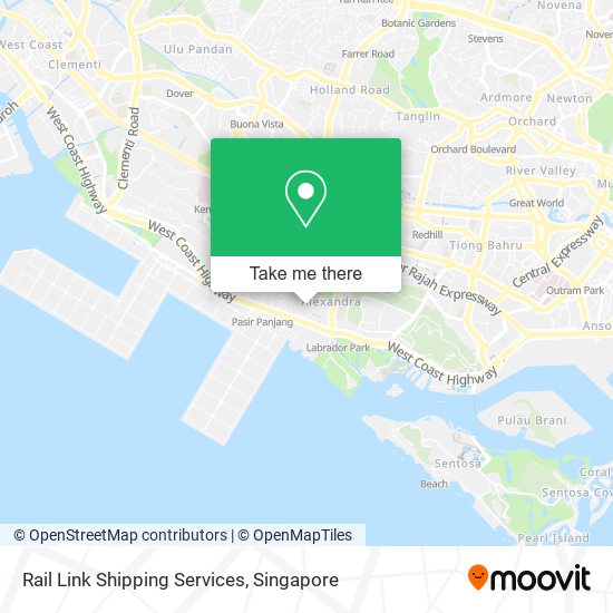 Rail Link Shipping Services map