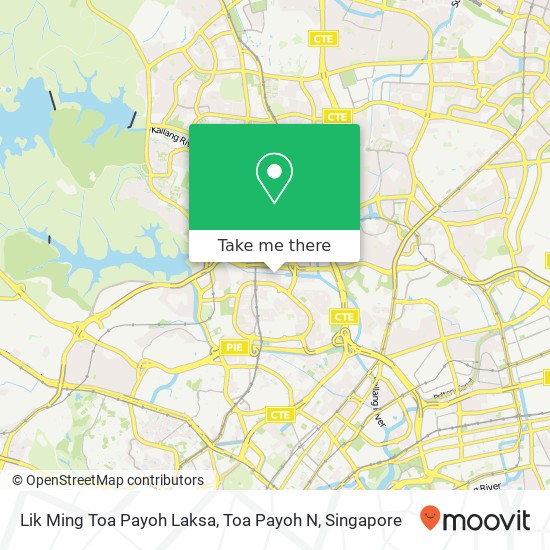 Lik Ming Toa Payoh Laksa, Toa Payoh N map