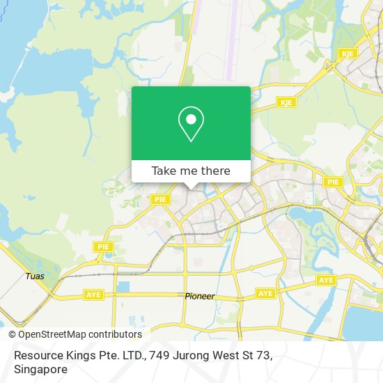 Resource Kings Pte. LTD., 749 Jurong West St 73 map