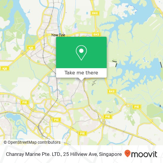 Chanray Marine Pte. LTD., 25 Hillview Ave地图