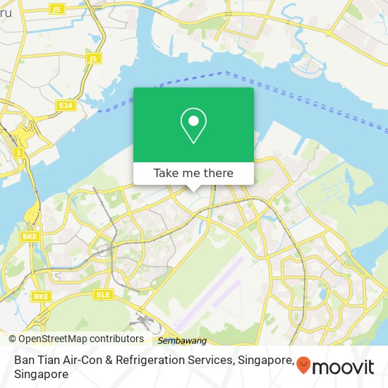 Ban Tian Air-Con & Refrigeration Services, Singapore map