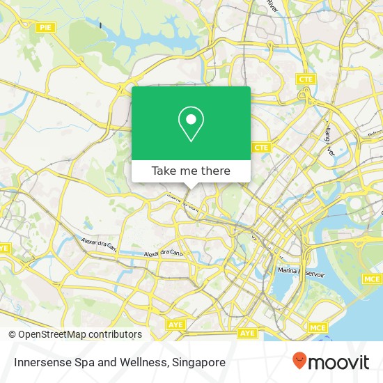 Innersense Spa and Wellness map