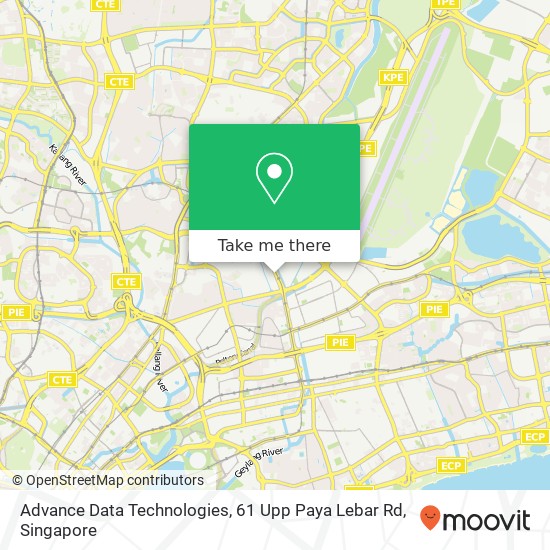 Advance Data Technologies, 61 Upp Paya Lebar Rd地图