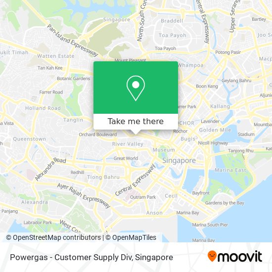 Powergas - Customer Supply Div map
