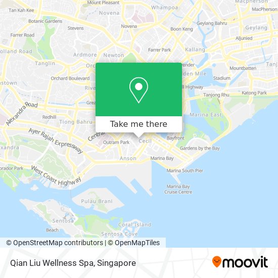 Qian Liu Wellness Spa map