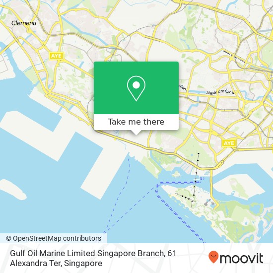 Gulf Oil Marine Limited Singapore Branch, 61 Alexandra Ter地图