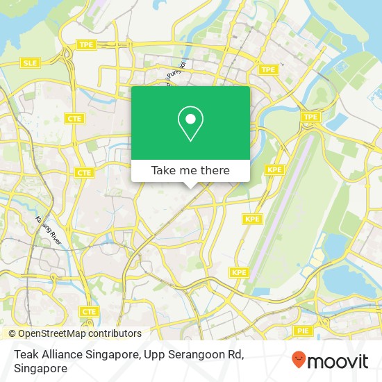 Teak Alliance Singapore, Upp Serangoon Rd map