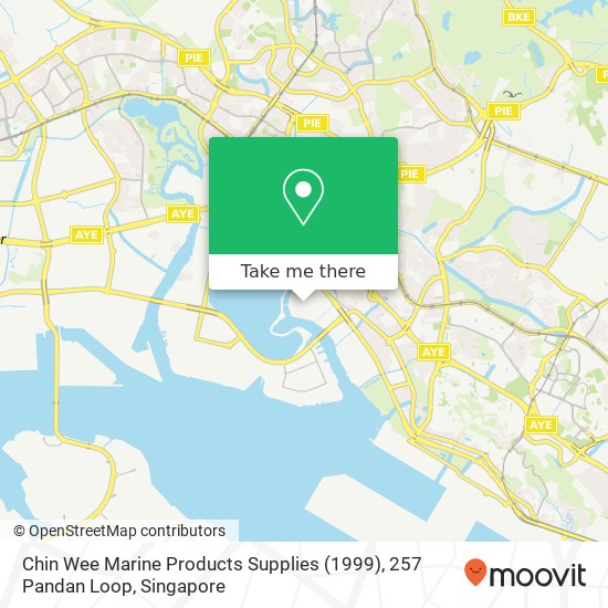 Chin Wee Marine Products Supplies (1999), 257 Pandan Loop map