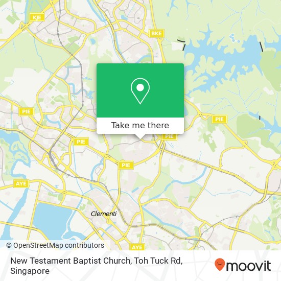 New Testament Baptist Church, Toh Tuck Rd地图