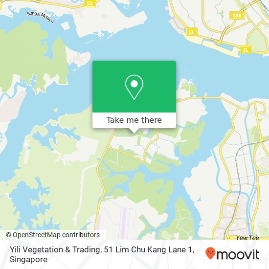 Yili Vegetation & Trading, 51 Lim Chu Kang Lane 1 map