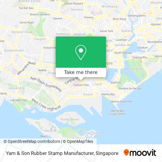 Yam & Son Rubber Stamp Manufacturer map