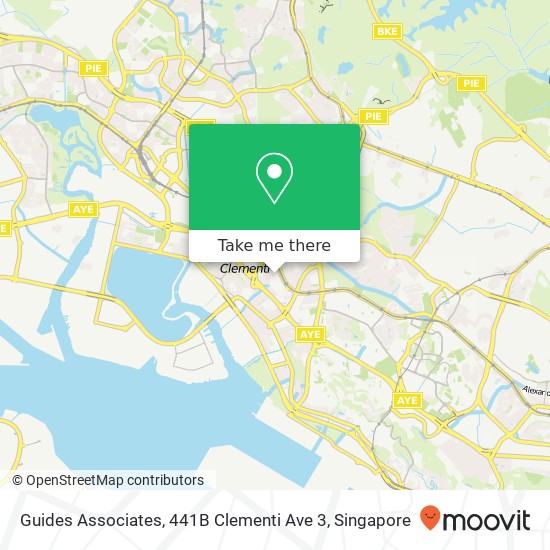 Guides Associates, 441B Clementi Ave 3地图