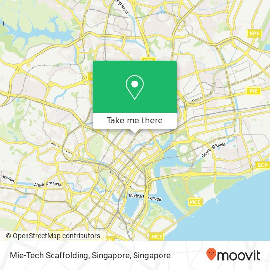 Mie-Tech Scaffolding, Singapore map