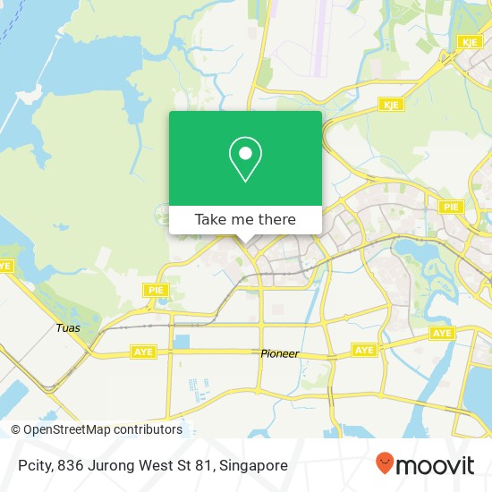 Pcity, 836 Jurong West St 81 map