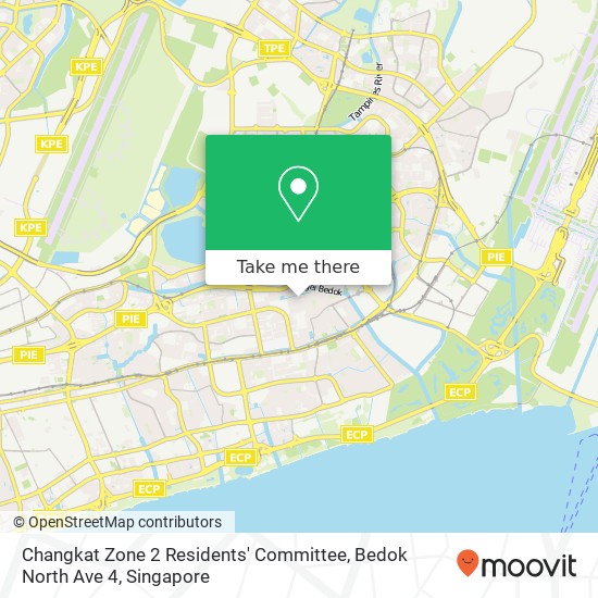 Changkat Zone 2 Residents' Committee, Bedok North Ave 4 map