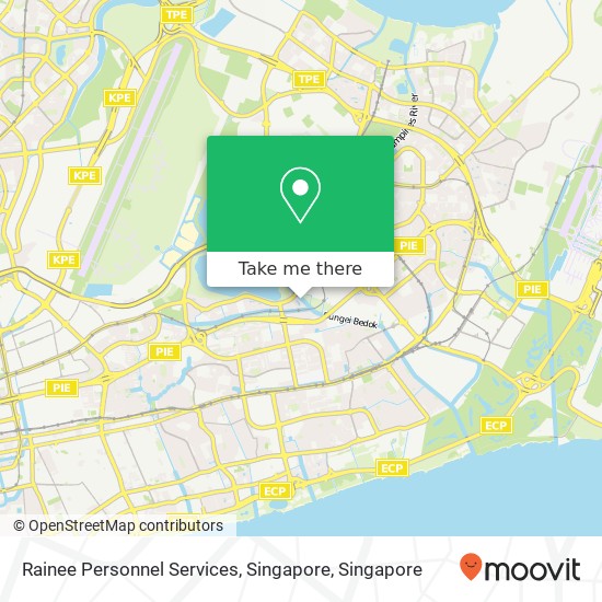 Rainee Personnel Services, Singapore map