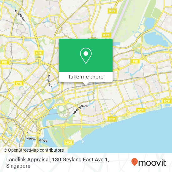 Landlink Appraisal, 130 Geylang East Ave 1 map