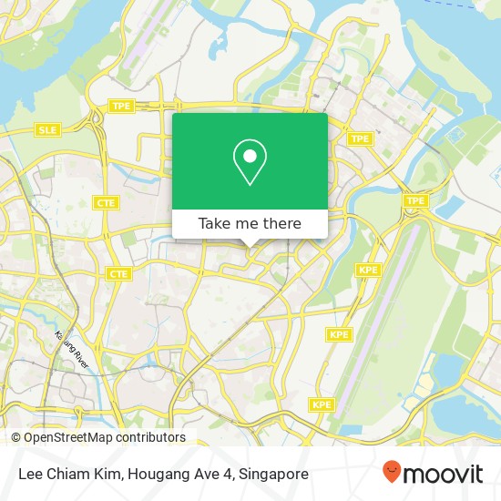 Lee Chiam Kim, Hougang Ave 4地图
