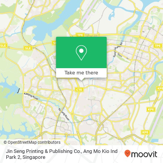 Jin Seng Printing & Publishing Co., Ang Mo Kio Ind Park 2 map