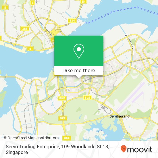 Servo Trading Enterprise, 109 Woodlands St 13 map