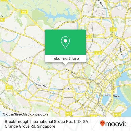 Breakthrough International Group Pte. LTD., 8A Orange Grove Rd地图