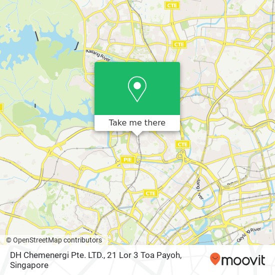 DH Chemenergi Pte. LTD., 21 Lor 3 Toa Payoh map